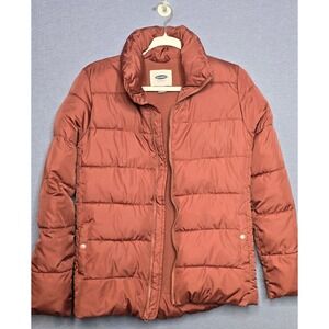 Old Navy Kids Puffer Jacket Coral Fleece Lined Size XS